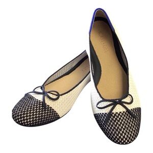 Rothy's Black and White Elegant Flats